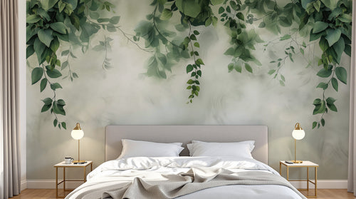 Design A0152 — Papier peint Eucalyptus Botanique Sauge — Novomur