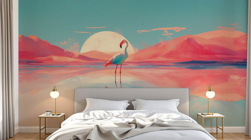 Design A0190 — Papier peint Paysage Montagne Réaliste — Novomur