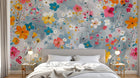 Papier peint Floral - Sur mesure - Design A0213
