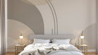 Design A0216 — Papier peint Art Abstrait Bauhaus Beige - Collection 1 — Novomur