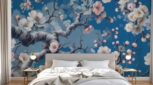 Design A0266 — Papier peint Cerisier en Fleurs — Novomur