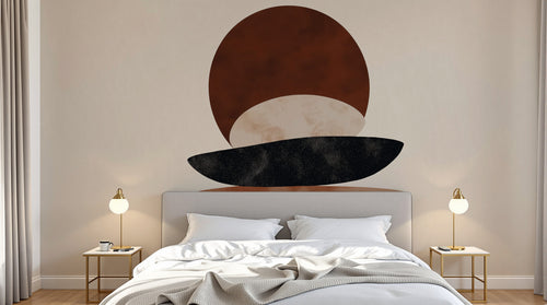 Design A0348 — Papier peint Paysage Montagne Minimaliste - Collection 2 — Novomur
