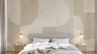 Design A0366 — Papier peint Art Abstrait Bauhaus Beige - Collection 2 — Novomur