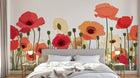 Design A0369 — Papier peint Coquelicots et Fleurs Sauvages — Novomur