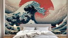 Design A0382 — Papier peint Mont Fuji et Hokusai — Novomur