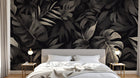 Design A0390 — Papier peint Palmier Tropical Vert - Collection 4 — Novomur