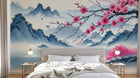 Design A0393 — Papier peint Cerisier en Fleurs — Novomur