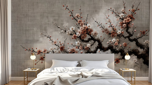 Design A0466 — Papier peint Cerisier en Fleurs — Novomur