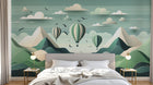 Design A0481 — Papier peint Montgolfières Enfant — Novomur