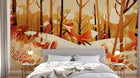 Design A0517 — Papier peint Animaux Forêt — Novomur