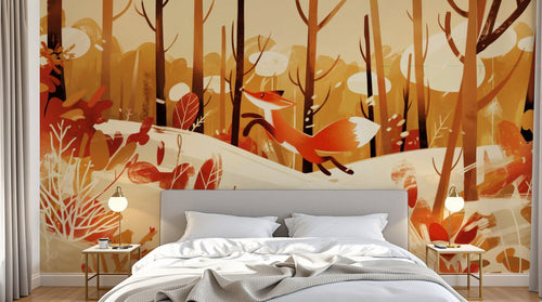 Design A0517 — Papier peint Animaux Forêt — Novomur