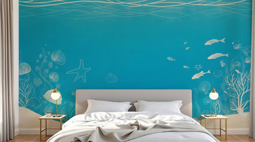 Design A0535 — Papier peint Océan Enfant — Novomur