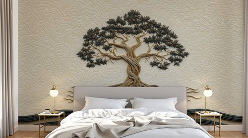 Design A0570 — Papier peint Arbres Décoratifs — Novomur