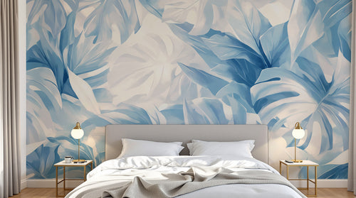 Design A0588 — Papier peint Palmier Tropical Vert - Collection 4 — Novomur