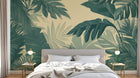 Design A0611 — Papier peint Palmier Tropical Vert - Collection 3 — Novomur