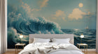 Design A0640 — Papier peint Mont Fuji et Hokusai — Novomur