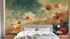Design A0675 — Papier peint Coquelicots et Fleurs Sauvages — Novomur