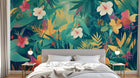 Design A0753 — Papier peint Jungle Tropicale Dense Aquarelle — Novomur