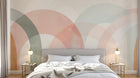 Design A0777 — Papier peint Art Abstrait Bauhaus Beige - Collection 2 — Novomur