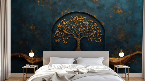 Design A0861 — Papier peint Arbres Décoratifs — Novomur