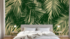 Design A0906 — Papier peint Palmier Tropical Vert - Collection 4 — Novomur