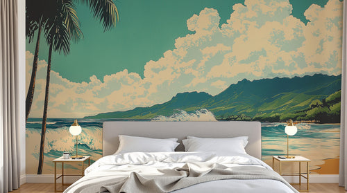 Design A0956 — Papier peint Paysage Plage et Mer — Novomur