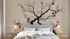 Design A0996 — Papier peint Cerisier Blanc et Prunier — Novomur