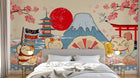 Design AS0707 — Papier peint Mont Fuji et Hokusai — Novomur