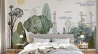 Design B032 — Papier peint Foret stylisee scandinave arbres minimalistes — Novomur