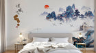 Design C0870 — Papier peint Asie Encre Bleue — Novomur