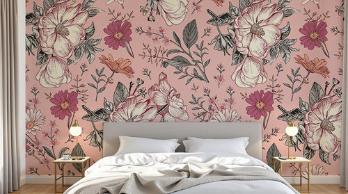 Design D0176 — Papier peint Liberty Floral Ditsy - Collection 1 — motif grand — Novomur