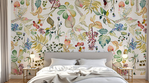 Design D0218 — Papier peint Botanique Feuillage - Collection 2 — motif grand — Novomur