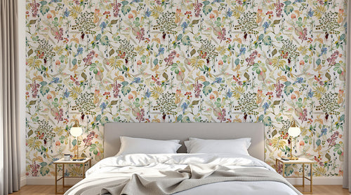 Design D0218 — Papier peint Botanique Feuillage - Collection 2 — motif petit — Novomur