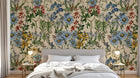 Papier peint Liberty Floral Anthracite - Sur mesure - Design D0220