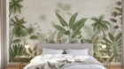Design D0328 — Papier peint Palmier Tropical Vert - Collection 1 — Novomur