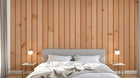 Design D0791 — Papier peint Bois Rustique Blanchi — Novomur