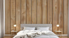 Design D0889 — Papier peint Bois Rustique Blanchi — Novomur