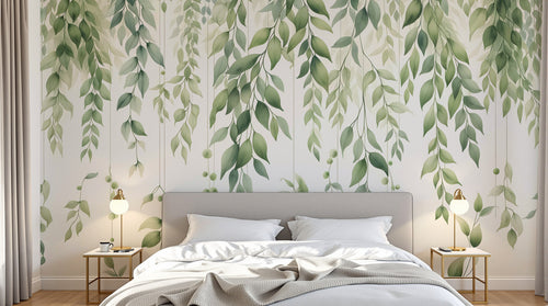 Design D0991 — Papier peint Eucalyptus Botanique Sauge — Novomur