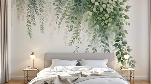 Design D0992 — Papier peint Eucalyptus Botanique Sauge — Novomur