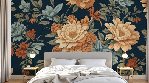 Design D0993 — Papier peint Floral Pivoines et Roses - Collection 2 — Novomur