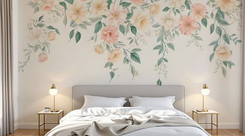 Design D0994 — Papier peint Floral Pivoines et Roses - Collection 1 — Novomur