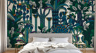 Design E0403 — Papier peint Palmier Tropical Vert - Collection 2 — Novomur