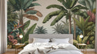 Design F0144 — Papier peint Jungle Tropicale Dense Aquarelle — Novomur