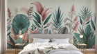 Design F0251 — Papier peint Palmier Tropical Vert - Collection 1 — Novomur