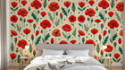 Design F0403 — Papier peint Coquelicots et Fleurs Sauvages — Novomur
