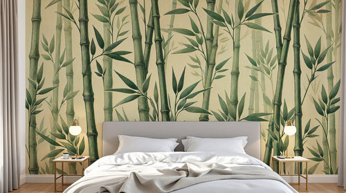 Design F0584 — Papier peint Bambou — Novomur