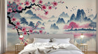 Design F0620 — Papier peint Cerisier Rose — Novomur
