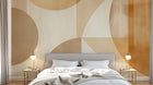 Design F0675 — Papier peint Art Abstrait Bauhaus Beige - Collection 2 — Novomur