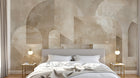 Design F0681 — Papier peint Art Abstrait Bauhaus Beige - Collection 1 — Novomur