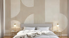 Design F0682 — Papier peint Art Abstrait Bauhaus Beige - Collection 2 — Novomur